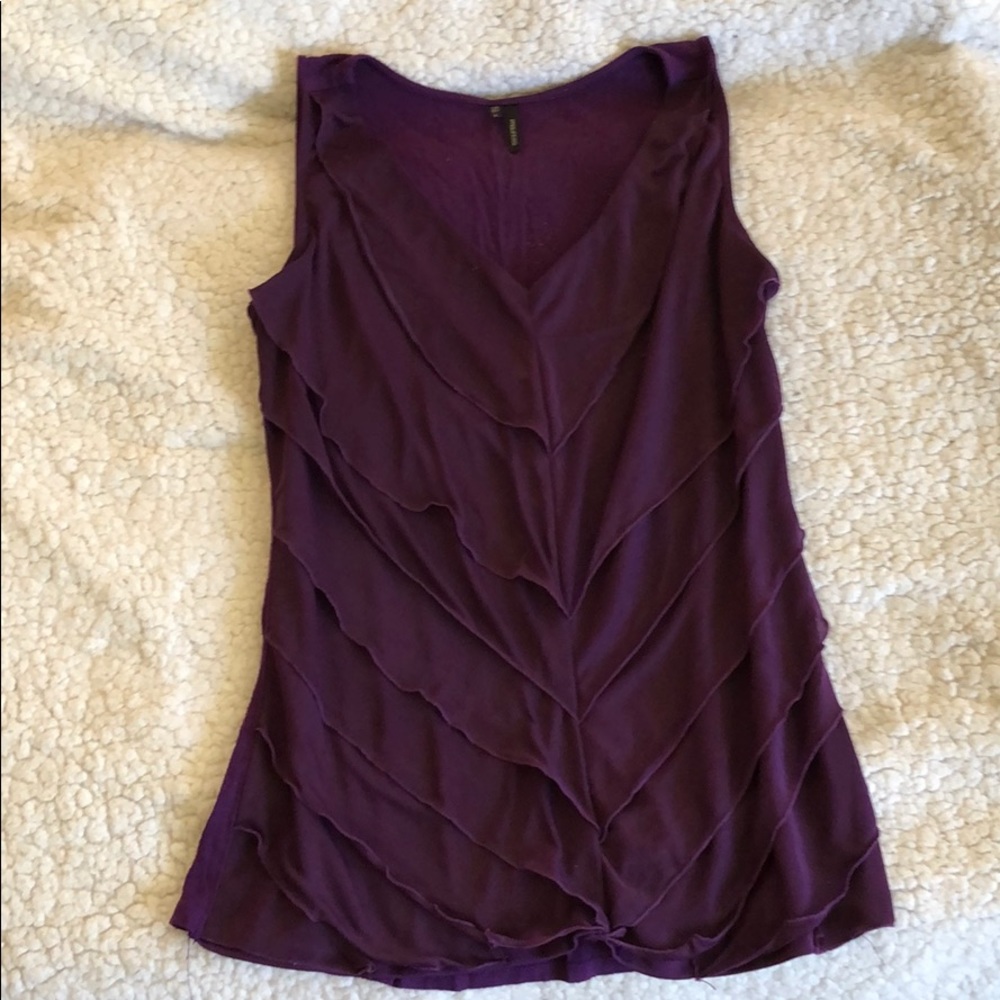 Purple tank top blouse